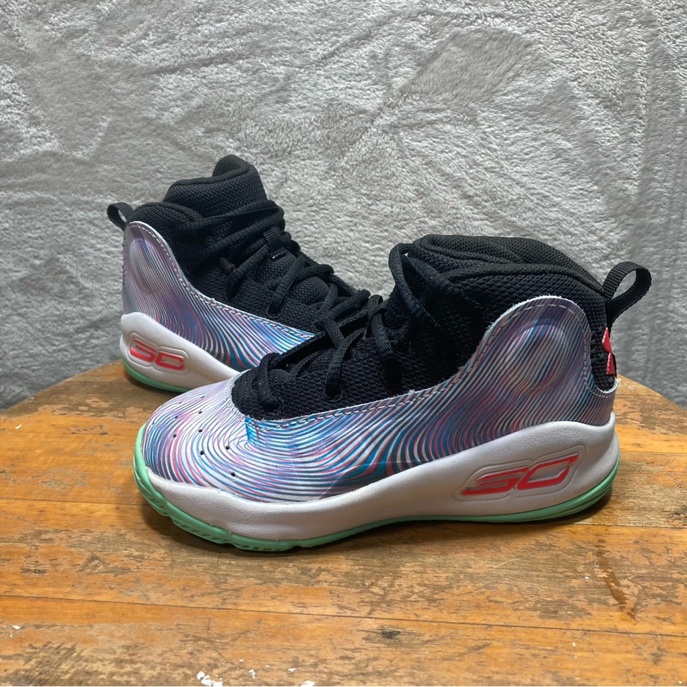 Under Armour Curry 4's Basketball Shoes Sz 8K Toddler 1295997-008 More Magic